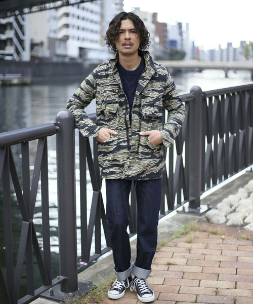 Denime(ドゥニーム)の「リップストップM-65ジャケット(ミリタリージャケット・メンズ・ネイビー/その他1/カーキ・X-LARGE/LARGE/MEDIUM)」の21枚目の写真