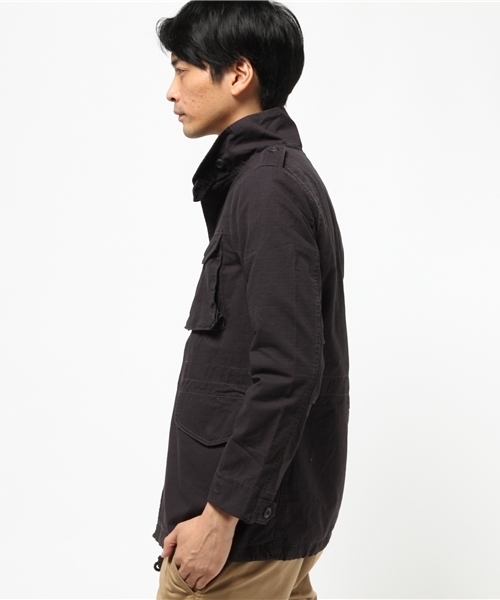 Denime(ドゥニーム)の「リップストップM-65ジャケット(ミリタリージャケット・メンズ・ネイビー/その他1/カーキ・X-LARGE/LARGE/MEDIUM)」の10枚目の写真