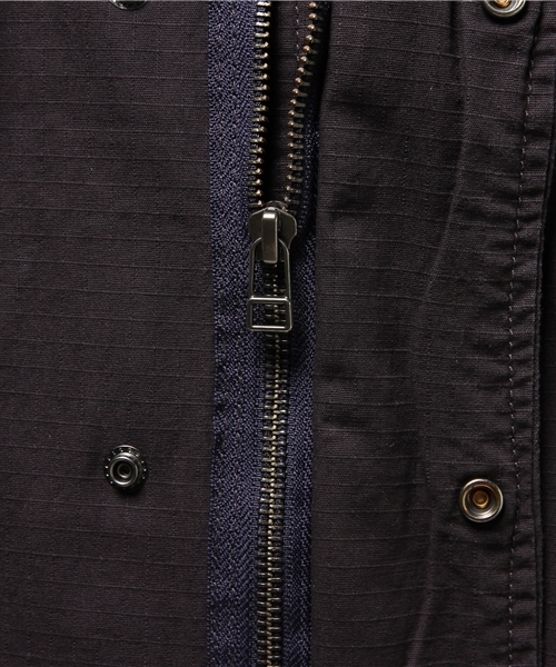 Denime(ドゥニーム)の「リップストップM-65ジャケット(ミリタリージャケット・メンズ・ネイビー/その他1/カーキ・X-LARGE/LARGE/MEDIUM)」の6枚目の写真