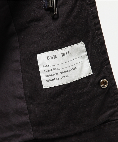 Denime(ドゥニーム)の「リップストップM-65ジャケット(ミリタリージャケット・メンズ・ネイビー/その他1/カーキ・X-LARGE/LARGE/MEDIUM)」の8枚目の写真