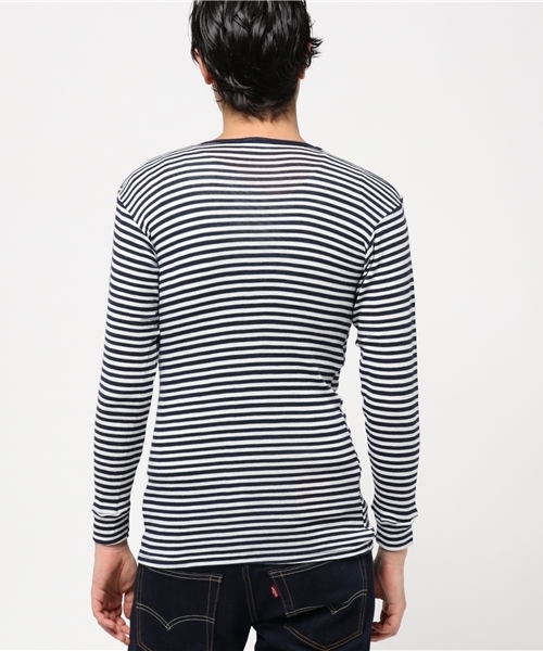 ADAM ET ROPE'(アダムエロペ)の「【THERMA DRY】 クルーネックT(Tシャツ/カットソー・メンズ・チャコールグレー/ネイビー/グレー/スミクロ・L/M)」の7枚目の写真