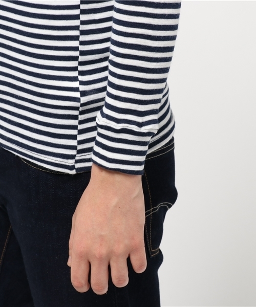 ADAM ET ROPE'(アダムエロペ)の「【THERMA DRY】 クルーネックT(Tシャツ/カットソー・メンズ・チャコールグレー/ネイビー/グレー/スミクロ・L/M)」の9枚目の写真