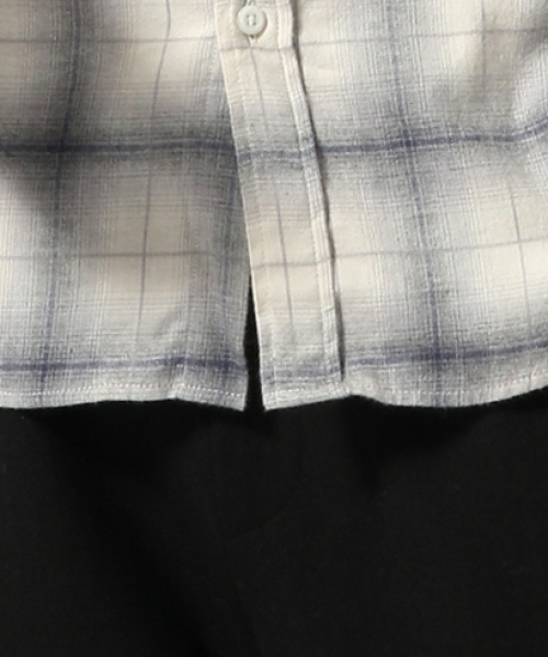 HARE（ハレ）の「キモウオンブレーチェックシャツ(HARE)（シャツ/ブラウス・メンズ・ボルドー/オフホワイト/グレー・LARGE/MEDIUM/SMALL）」の12枚目の写真