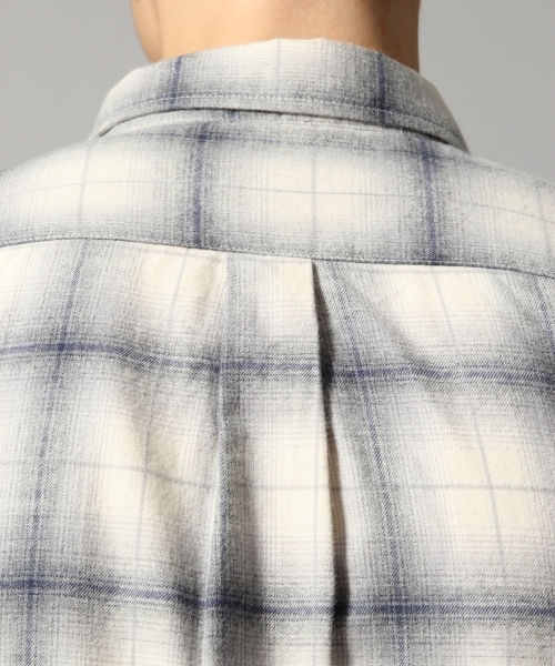 HARE（ハレ）の「キモウオンブレーチェックシャツ(HARE)（シャツ/ブラウス・メンズ・ボルドー/オフホワイト/グレー・LARGE/MEDIUM/SMALL）」の13枚目の写真
