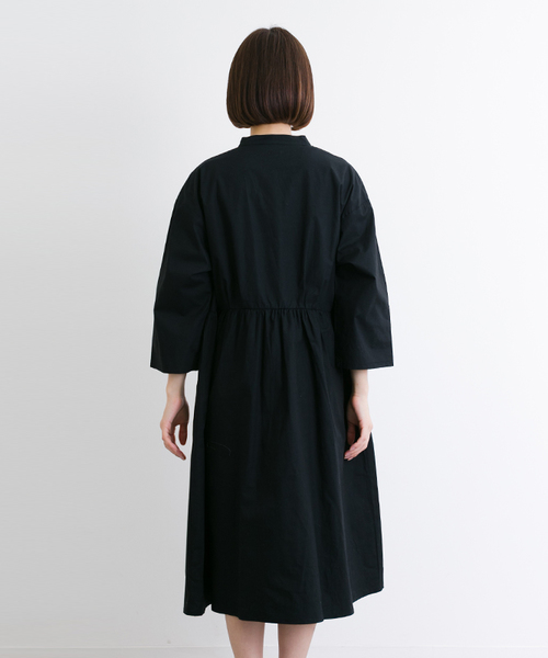 MERLOT(メルロー)の「チャイナボタンコットンワンピース5790(ワンピース・レディース・ブラック/ライトブルー/オフホワイト・FREE)」の6枚目の写真