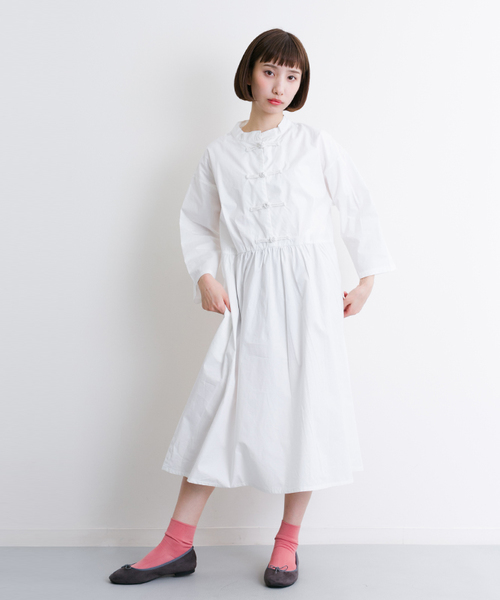 MERLOT(メルロー)の「チャイナボタンコットンワンピース5790(ワンピース・レディース・ブラック/ライトブルー/オフホワイト・FREE)」の17枚目の写真