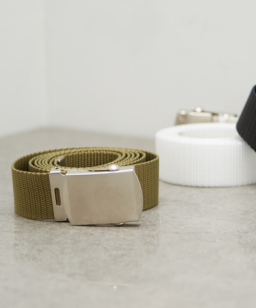 STUDIOUS（ステュディオス）の「ガチャベルト（ベルト・メンズ・ベージュ/ブラック/カーキ/ホワイト/レッド/ブルー/パープル/マスタード・FREE）」の5枚目の写真