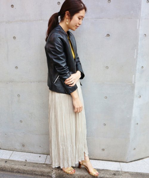 Iena イエナ の サテンプリーツ スリットスカート スカート Wear