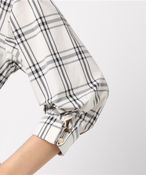 JILL by JILL STUART（ジルバイジルスチュアート）の「【CanCam  5月号掲載】SHIRR WAIST SHIRT DRESS（シャツワンピース・レディース・ホワイト系その他/ピンク/ホワイト・MEDIUM/SMALL）」の10枚目の写真