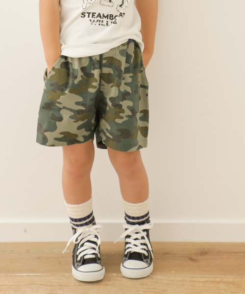 URBAN RESEARCH DOORS(アーバンリサーチドアーズ)の「DOORS リップショーツ(その他パンツ・キッズ・カモフラージュ/カーキ・120/105/90/135)」の2枚目の写真