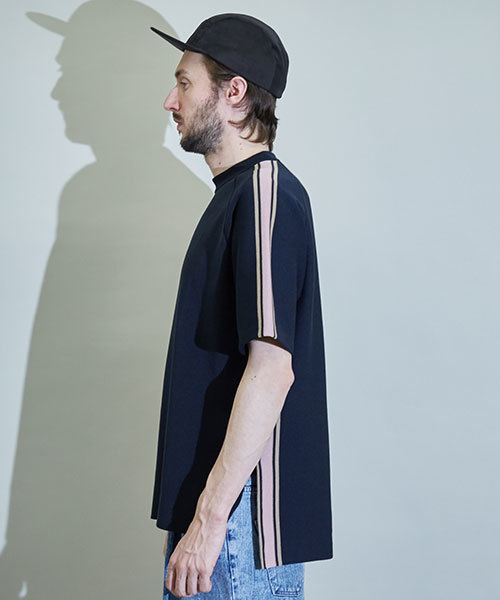 UNITED TOKYO（ユナイテッドトウキョウ）の「ラインニット（ニット/セーター・メンズ・オフホワイト/ネイビー/サックスブルー・3/2/1）」の11枚目の写真