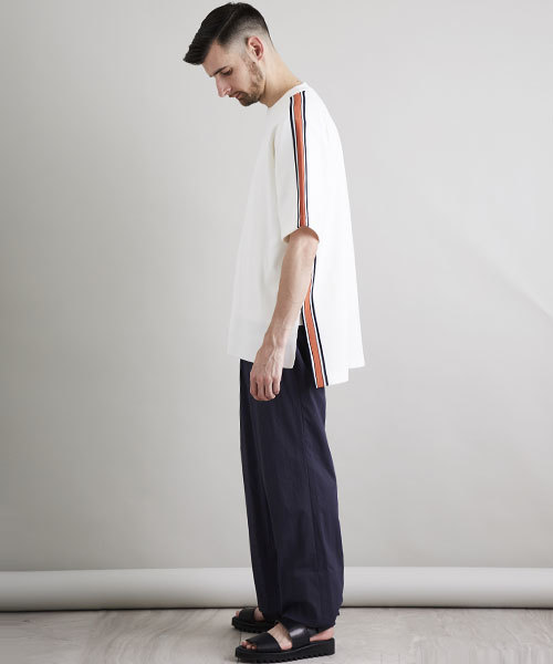 UNITED TOKYO（ユナイテッドトウキョウ）の「ラインニット（ニット/セーター・メンズ・オフホワイト/ネイビー/サックスブルー・3/2/1）」の15枚目の写真