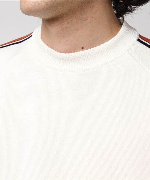 UNITED TOKYO（ユナイテッドトウキョウ）の「ラインニット（ニット/セーター・メンズ・オフホワイト/ネイビー/サックスブルー・3/2/1）」の4枚目の写真