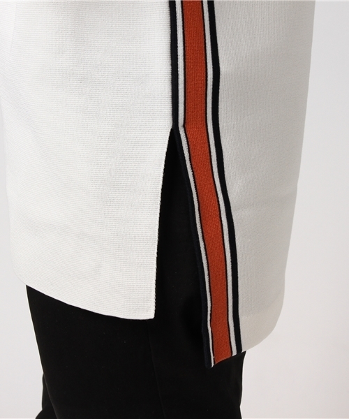 UNITED TOKYO（ユナイテッドトウキョウ）の「ラインニット（ニット/セーター・メンズ・オフホワイト/ネイビー/サックスブルー・3/2/1）」の6枚目の写真