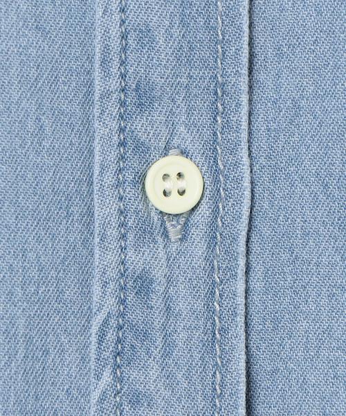 Another Edition（アナザーエディション）の「デニムBIGシャツ ◆（シャツ/ブラウス・レディース・ライトブルー/コバルトブルー・FREE）」の3枚目の写真