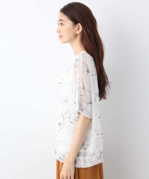 LEPSIM(レプシィム)の「ワイドフハクカサネプルオーバーSS 762021(Tシャツ/カットソー・レディース・オフホワイト/ブラック/グレイッシュベージュ/ダークネイビー・FREE)」の9枚目の写真