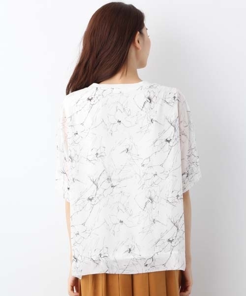 LEPSIM(レプシィム)の「ワイドフハクカサネプルオーバーSS 762021(Tシャツ/カットソー・レディース・オフホワイト/ブラック/グレイッシュベージュ/ダークネイビー・FREE)」の11枚目の写真