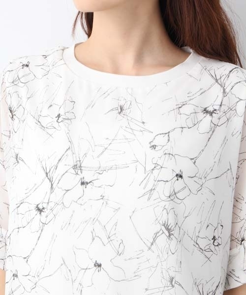 LEPSIM(レプシィム)の「ワイドフハクカサネプルオーバーSS 762021(Tシャツ/カットソー・レディース・オフホワイト/ブラック/グレイッシュベージュ/ダークネイビー・FREE)」の12枚目の写真