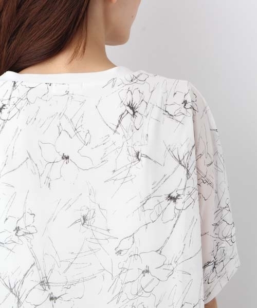 LEPSIM(レプシィム)の「ワイドフハクカサネプルオーバーSS 762021(Tシャツ/カットソー・レディース・オフホワイト/ブラック/グレイッシュベージュ/ダークネイビー・FREE)」の15枚目の写真