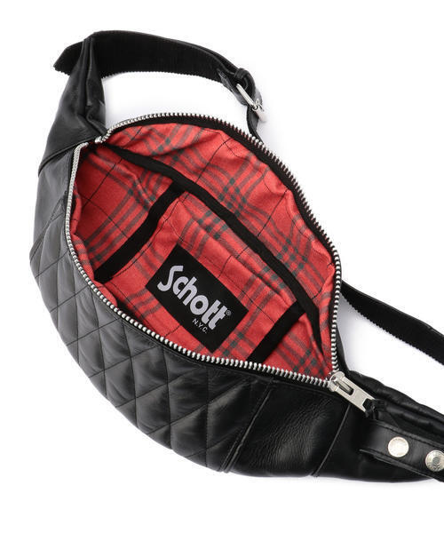 schott(ショット)の「Schott/ショット/PADDED BODY BAG/ボディバッグ(ボディバッグ/ウエストポーチ)」 - WEAR