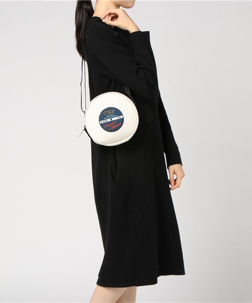MOUSSY（マウジー）の「MSY ROUND BAG（ショルダーバッグ・レディース・ホワイト/ブラック・FREE）」の5枚目の写真