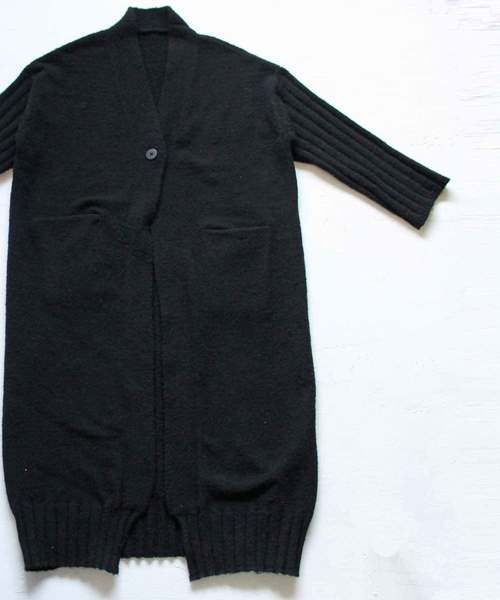 antiqua（アンティカ）の「贅沢ロングカーデ（カーディガン/ボレロ・レディース・ブラック/ベージュ/ボルドー・FREE）」の10枚目の写真