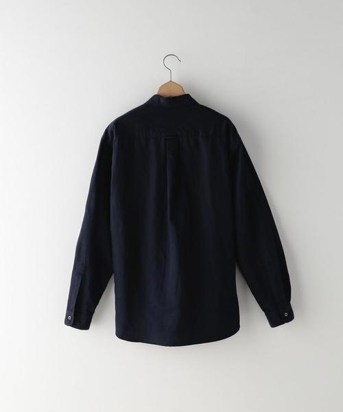 Steven Alan（スティーブンアラン）の「＜Steven Alan＞ SPM C/L 2PC ROUND-BOLD SHIRT/シャツ（シャツ/ブラウス・メンズ・ネイビー/ライトグレー・X-LARGE/SMALL/LARGE/MEDIUM）」の3枚目の写真