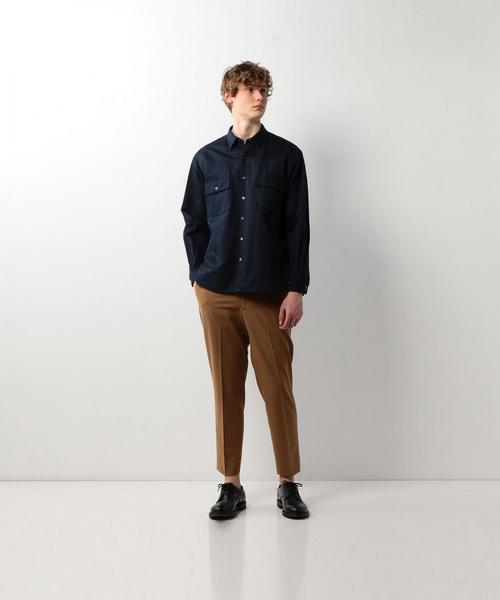 Steven Alan（スティーブンアラン）の「＜Steven Alan＞ SPM C/L 2PC ROUND-BOLD SHIRT/シャツ（シャツ/ブラウス・メンズ・ネイビー/ライトグレー・X-LARGE/SMALL/LARGE/MEDIUM）」の8枚目の写真