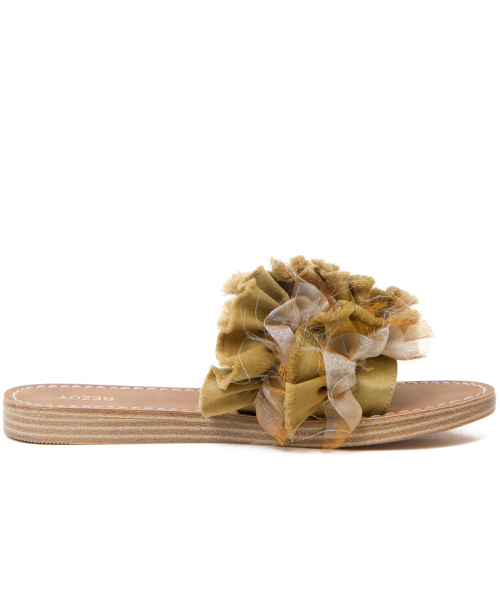 REZOY（リゾイ）の「【REZOY】シアーフラットサンダル（サンダル・レディース・ブラック/ベージュ/マスタード・S/M/L/LL）」の8枚目の写真