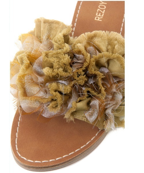 REZOY（リゾイ）の「【REZOY】シアーフラットサンダル（サンダル・レディース・ブラック/ベージュ/マスタード・S/M/L/LL）」の9枚目の写真