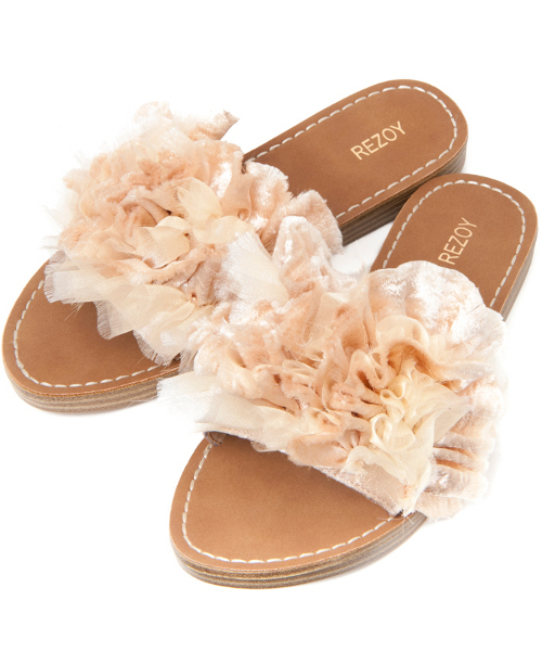 REZOY（リゾイ）の「【REZOY】シアーフラットサンダル（サンダル・レディース・ブラック/ベージュ/マスタード・S/M/L/LL）」の12枚目の写真