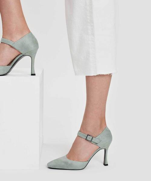 CHARLES & KEITH(チャールズ & キース)の「スカルプチャラルヒールメリージェーン / SCULPTURAL HEEL MARY JANES(ローファー・レディース・ミント/ダークブルー・22.5cm/23cm/23.5cm/24.5cm/25cm/25.5cm)」の14枚目の写真