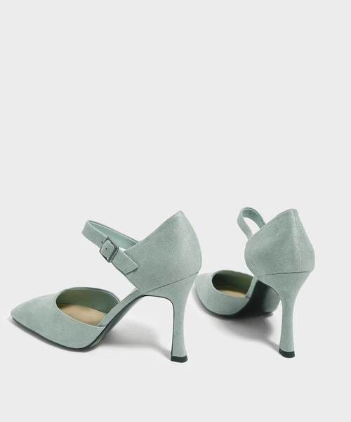 CHARLES & KEITH(チャールズ & キース)の「スカルプチャラルヒールメリージェーン / SCULPTURAL HEEL MARY JANES(ローファー・レディース・ミント/ダークブルー・22.5cm/23cm/23.5cm/24.5cm/25cm/25.5cm)」の12枚目の写真