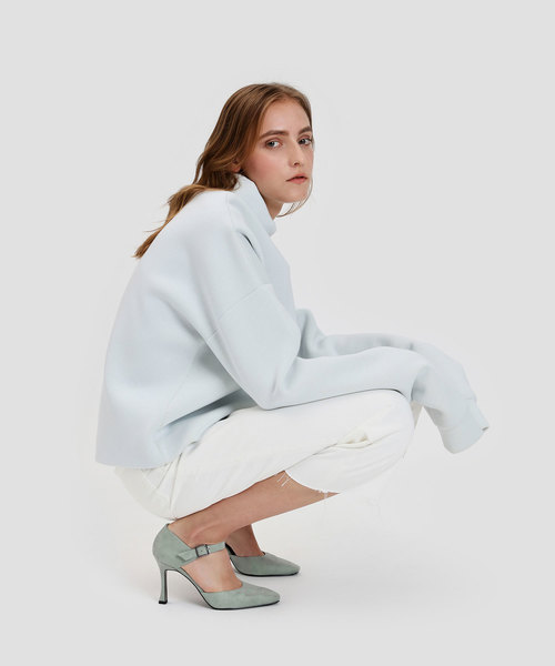 CHARLES & KEITH(チャールズ & キース)の「スカルプチャラルヒールメリージェーン / SCULPTURAL HEEL MARY JANES(ローファー・レディース・ミント/ダークブルー・22.5cm/23cm/23.5cm/24.5cm/25cm/25.5cm)」の10枚目の写真
