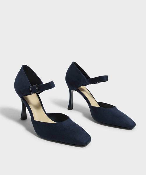 CHARLES & KEITH(チャールズ & キース)の「スカルプチャラルヒールメリージェーン / SCULPTURAL HEEL MARY JANES(ローファー・レディース・ミント/ダークブルー・22.5cm/23cm/23.5cm/24.5cm/25cm/25.5cm)」の7枚目の写真