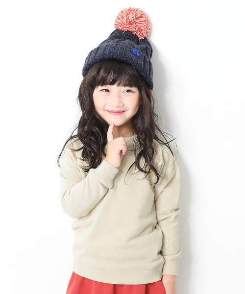 devirock（デビロック）の「無地長袖スウェットトレーナー（スウェット・キッズ・ブラック/レッド/レッド系その他/ラベンダー/パープル系その他/スモークピンク/カーキ/ダークグリーン/杢グレー/ブルー系その他/マスタード/グリーン/ネイビー/イエロー/ベージュ・150cm/120cm/140cm/160cm/130cm/100cm/110cm）」の4枚目の写真