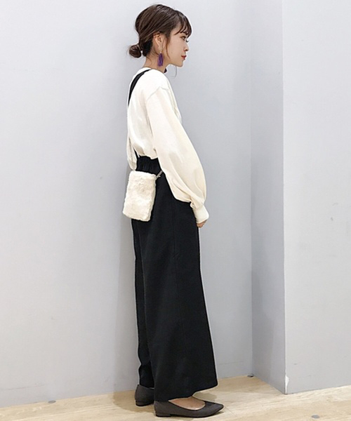 earth music&ecology(アースミュージックアンドエコロジー)の「・すきな丈ふわそでBIG T(ショート) ●(Tシャツ/カットソー・レディース・アイボリー/ブラック/チャコールグレー/レッド/パープル/ダークグリーン・FREE)」の20枚目の写真