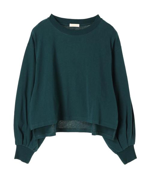 earth music&ecology(アースミュージックアンドエコロジー)の「・すきな丈ふわそでBIG T(ショート) ●(Tシャツ/カットソー・レディース・アイボリー/ブラック/チャコールグレー/レッド/パープル/ダークグリーン・FREE)」の12枚目の写真