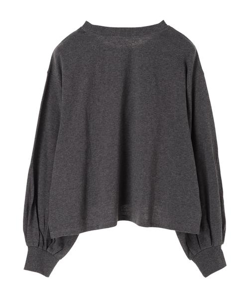 earth music&ecology(アースミュージックアンドエコロジー)の「・すきな丈ふわそでBIG T(ショート) ●(Tシャツ/カットソー・レディース・アイボリー/ブラック/チャコールグレー/レッド/パープル/ダークグリーン・FREE)」の14枚目の写真