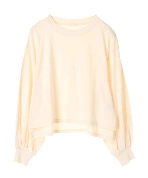 earth music&ecology(アースミュージックアンドエコロジー)の「・すきな丈ふわそでBIG T(ショート) ●(Tシャツ/カットソー・レディース・アイボリー/ブラック/チャコールグレー/レッド/パープル/ダークグリーン・FREE)」の7枚目の写真