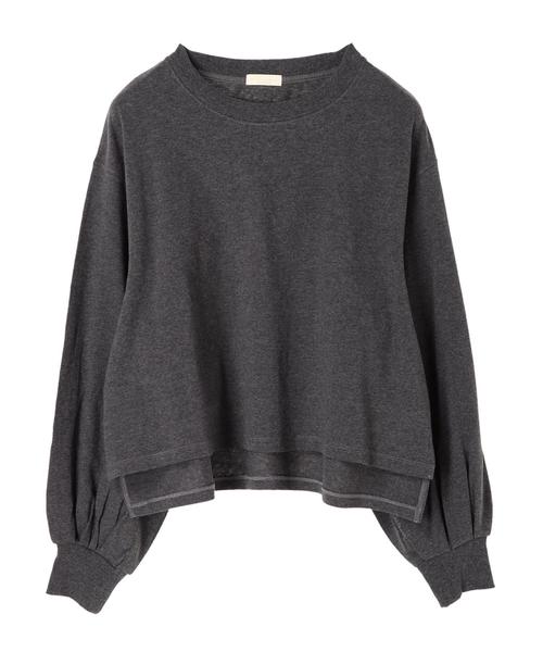 earth music&ecology(アースミュージックアンドエコロジー)の「・すきな丈ふわそでBIG T(ショート) ●(Tシャツ/カットソー・レディース・アイボリー/ブラック/チャコールグレー/レッド/パープル/ダークグリーン・FREE)」の8枚目の写真