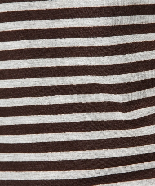 CASPER JOHN(キャスパージョン)の「【MANGROVE】 VネックボーダーTシャツ(Tシャツ/カットソー・メンズ・ネイビー/ブラウン系その他/グリーン系その他/ブラック×グレー・LARGE/MEDIUM/SMALL)」の10枚目の写真