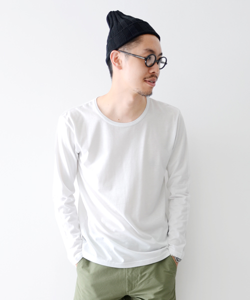 URBAN RESEARCH DOORS MENS（アーバンリサーチ ドアーズ メンズ）の「DOORS ソフト天竺C/N Tee（Tシャツ/カットソー・メンズ・グレー/ホワイト/ブルー/グリーン/ボルドー/チャコール・38/40）」の2枚目の写真