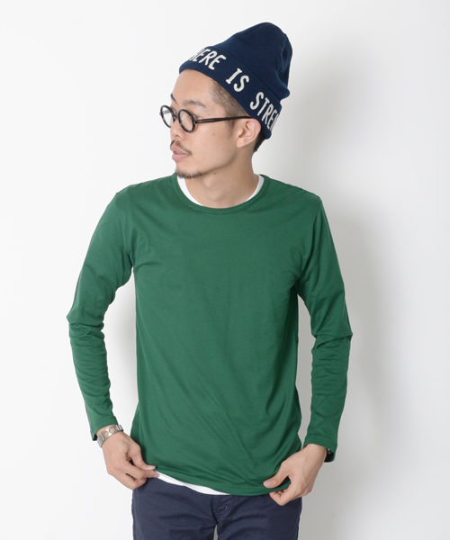 URBAN RESEARCH DOORS MENS（アーバンリサーチ ドアーズ メンズ）の「DOORS ソフト天竺C/N Tee（Tシャツ/カットソー・メンズ・グレー/ホワイト/ブルー/グリーン/ボルドー/チャコール・38/40）」の5枚目の写真