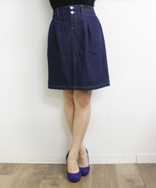 mystic（ミスティック）の「【mystic20th】デニムタイトSK（デニムスカート・レディース・ブラック/ネイビー/ブルー/インディゴブルー/ブルー系その他/ブラック系その他・1/2）」の5枚目の写真