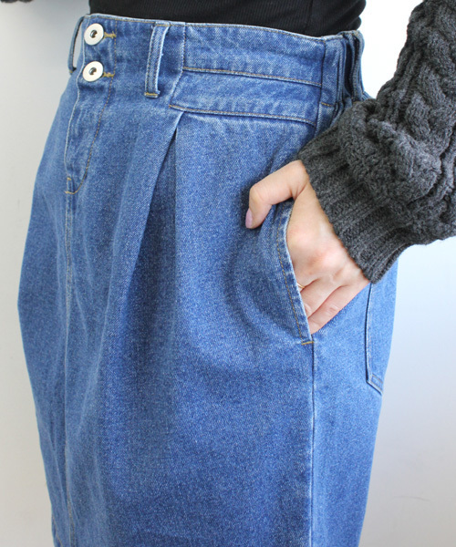 mystic（ミスティック）の「【mystic20th】デニムタイトSK（デニムスカート・レディース・ブラック/ネイビー/ブルー/インディゴブルー/ブルー系その他/ブラック系その他・1/2）」の10枚目の写真