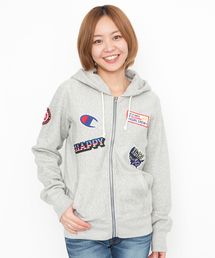 X-girl | X-girl×CHAMPION REVERSE WEAVE ZIP HOODIE(パーカー)