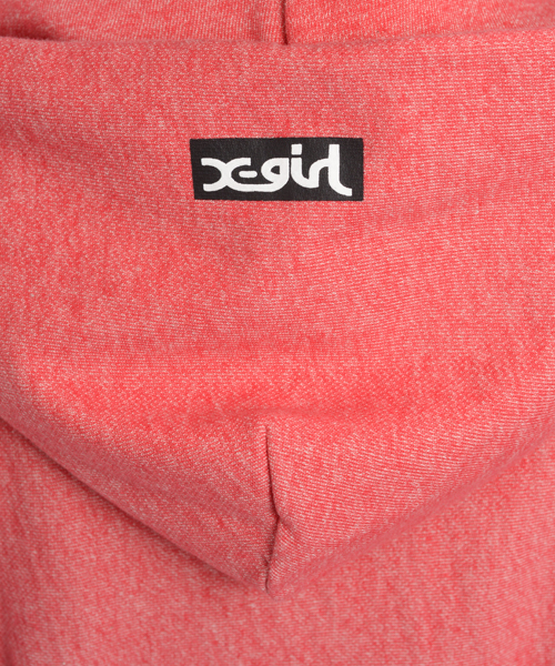 X-girl（エックスガール）の「X-girl×CHAMPION REVERSE WEAVE ZIP HOODIE（パーカー・レディース・ブラック/アッシュグレー/レッド/ネイビー・1/2）」の12枚目の写真