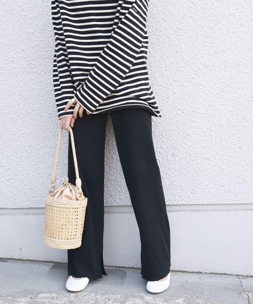 SHIPS（シップス）の「ジャージーテレコパンツ◇（その他パンツ・レディース・オフホワイト/ブラック/ネイビー・ONE SIZE）」の11枚目の写真