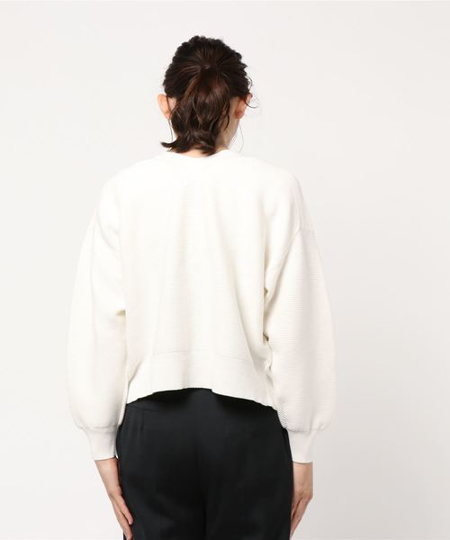 LOWRYS FARM（ローリーズファーム）の「ガーターショートカーディガン　821084（カーディガン/ボレロ・レディース・ブラック/ベージュ/オフホワイト/イエロー/ピンク・FREE）」の8枚目の写真